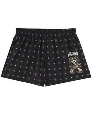 Moschino Short De Bain À Motif Ourson - Black