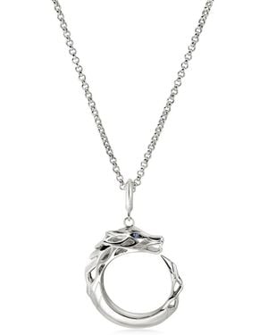 John Hardy Sterling Naga Sapphire Necklace - Metallic