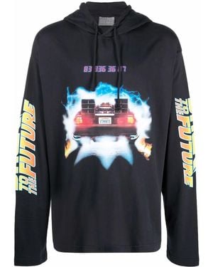 VTMNTS Hoodie Mit Back To The Future-Print - Blau