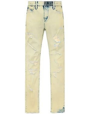 RTA Clayton Distressed-Effect Jeans - Natural