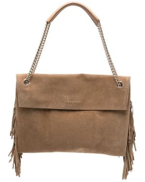 Orciani Venus Fringed Shoulder Bag - Natural