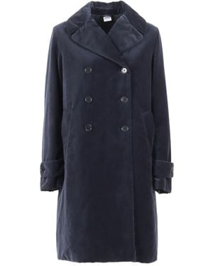 Aspesi Doppelreihiger Mantel - Blau