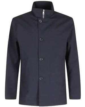 DUNO Solus Button Zip Jacket - Blue