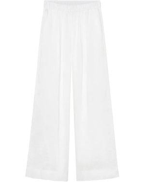 forte_forte Elasticated Waistband Trousers - White
