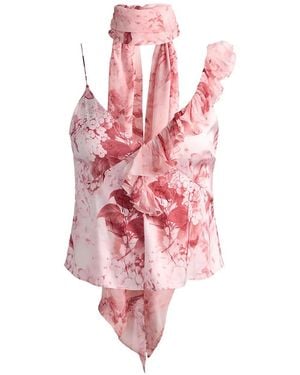 Alice + Olivia Zelda Ruffled Top - Pink