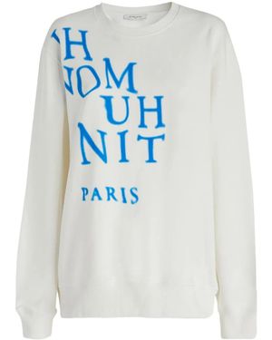 ih nom uh nit Sweatshirt mit Logo-Print - Blau