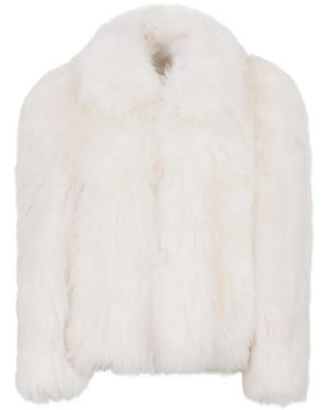 DSquared² Long-Haired Shearling Coat - White