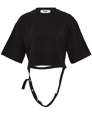 MSGM T-Shirt Con Logo - Nero