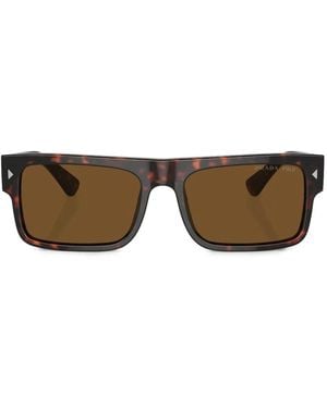 Prada Rectangle-Frame Sunglasses - Brown