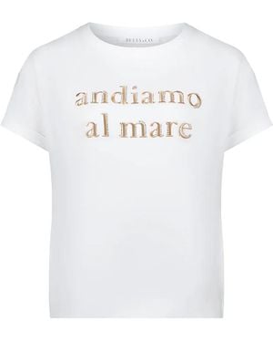 BETTY&CO Slogan-Print Short-Sleeve T-Shirt - White