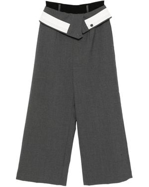 Enfold Hose Im Wickelstil Mit Falten - Grau