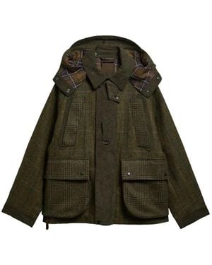 Barbour X Norbit Check-Pattern Wool Jacket - Green