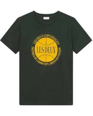 Les Deux グラフィック Tシャツ - グリーン