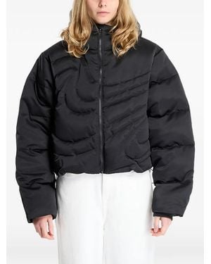 Nike Doudoune Oversize À Capuche - Black