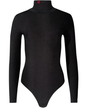Perfect Moment Star Turtleneck Top - Black