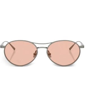 Brunello Cucinelli Carlito B. Round-Frame Sunglasses - Pink