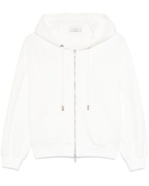 Peserico Zip-Up Hoodie - White