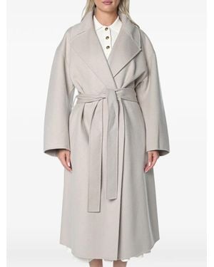 DRYKORN Bubdy Belted Wrap Coat - Grey