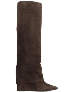 The Seller Stiefel Mit Umschlag - Braun