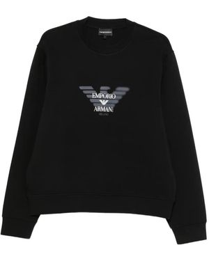 Emporio Armani Sweat À Logo Imprimé - Black