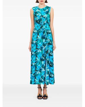 Ulla Johnson Floral-Print Midi Dress - Blue