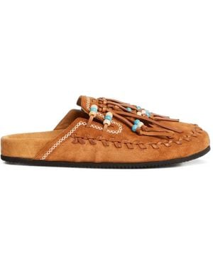 Alanui The Journey Mules Mit Perlen - Braun