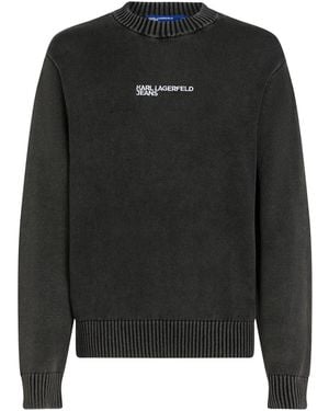 Karl Lagerfeld ロゴ プルオーバー - ブラック