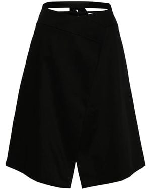 Patou ギャバジン スカート - ブラック