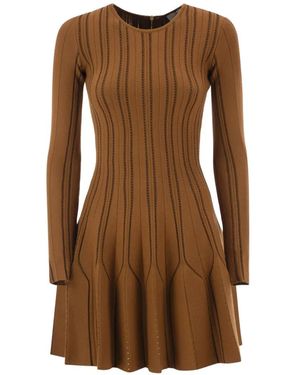 Elisabetta Franchi Origami Mini Dress - Brown