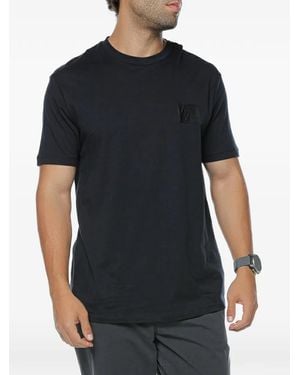 ARMANI EXCHANGE Logo-Patch T-Shirt - Black