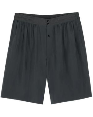 Lemaire Elasticated-Waistband Shorts - Gray