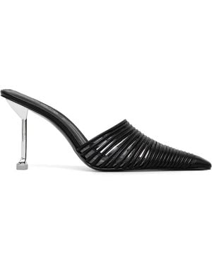 Naked Wolfe Chromed Court Shoes - Black