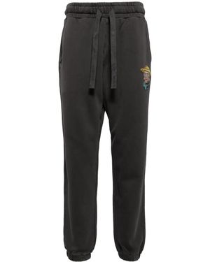 Musium Div. Jogginghose mit grafischem Patch - Schwarz