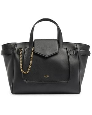 Lancel Medium Thea Grained Leather Tote Bag - Black