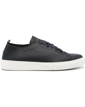 Henderson Grainy Leather Trainers - Blue