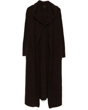 Teddy Cashmere Amalfi カシミア チャンキーニット カーディガン - ブラック