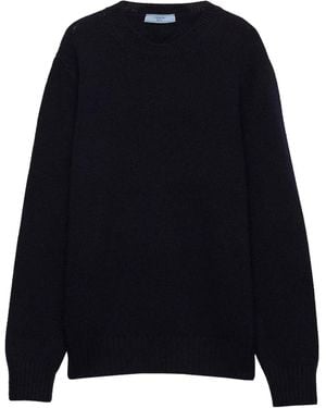 Prada Pullover mit Rundhalsausschnitt - Blau