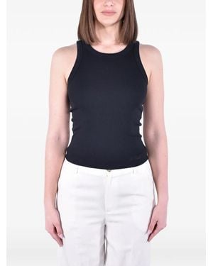 MC2 Saint Barth Ada Ribbed Tank Top - Blue