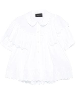 Simone Rocha Ruffled Blouse - White