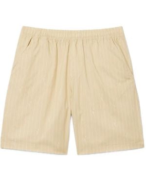 Lacoste Striped Shorts - Natural