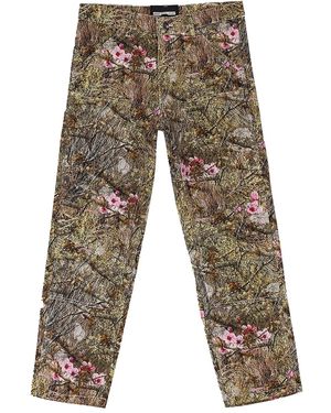 Sp5der Floral Camouflage Jeans - Gray