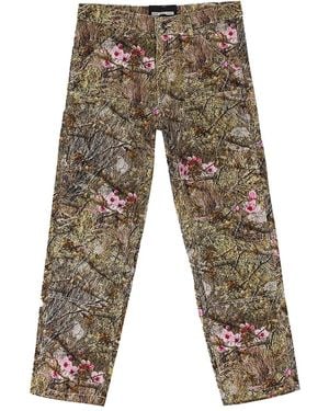 Sp5der Floral Camouflage Jeans - Grey