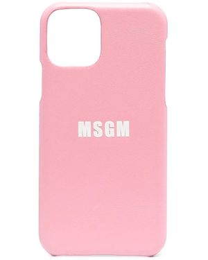 MSGM Logo-print Iphone 11 Pro Case - Pink