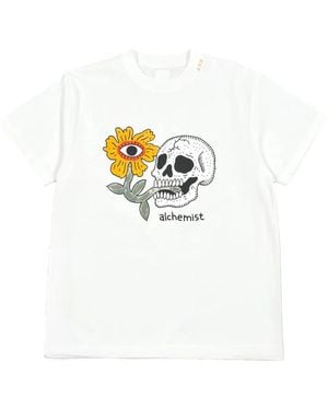 Alchemist Floral Skull Tシャツ - ホワイト