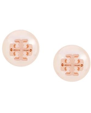 Tory Burch Pendientes Con Doble Barra En T - Rosa