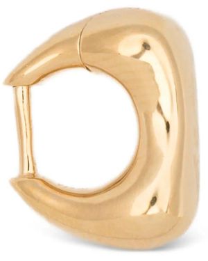 Maria Black Satchel Huggie Earrings - Metallic