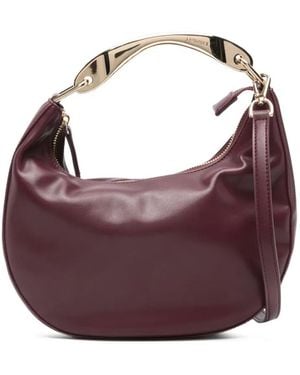 Twinset Metal-Handle Tote Bag - Purple