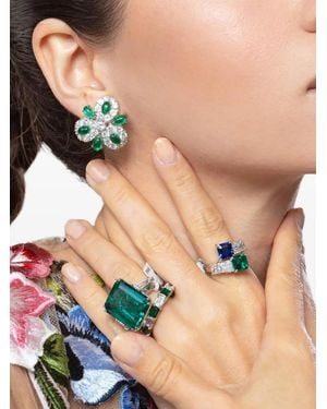 Fantasia by Deserio Cluster Earrings - Black