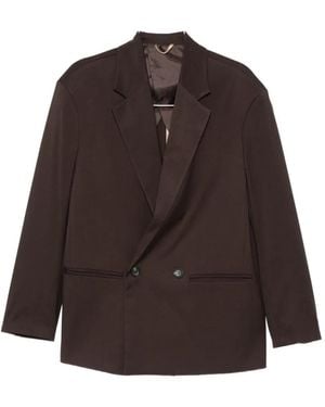Imperial Double-Breasted Jacket - Brown