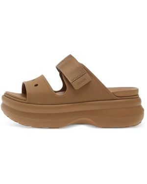 Crocs™ Soho Two Platform Touch-Strap Sandals - Brown
